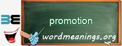 WordMeaning blackboard for promotion